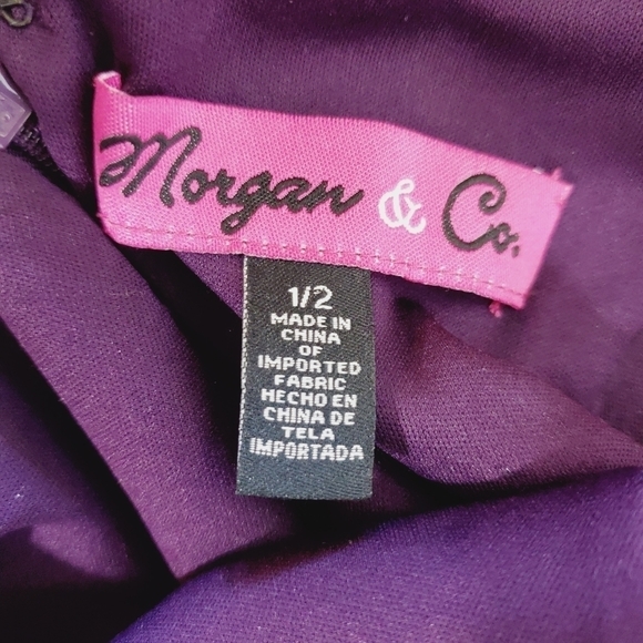 Morgan & CO ILLUSION PANEL CUTOUT A-LINE DRESS - Picture 9 of 12